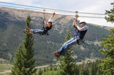 Zip Lining in Keystone